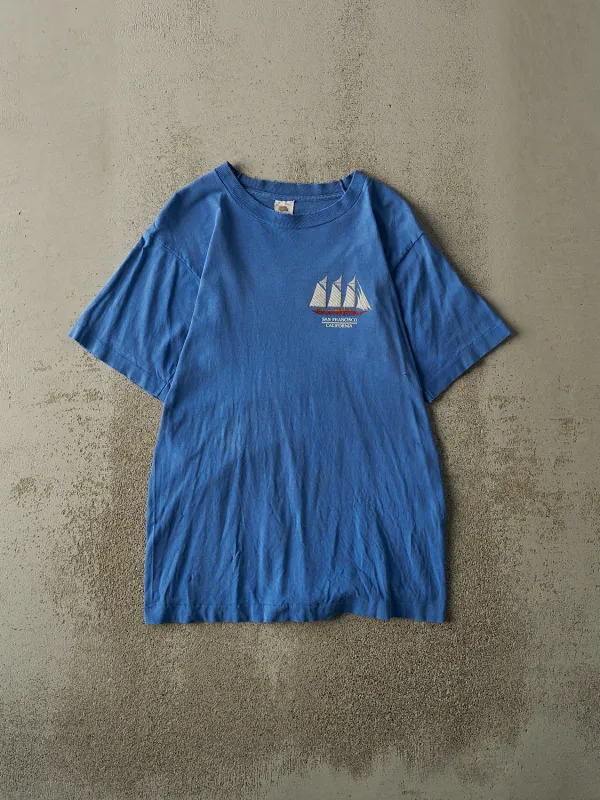 Vintage 90s Blue San Francisco Single Stitch Tee (S/M) sold by Rebalance Vintage