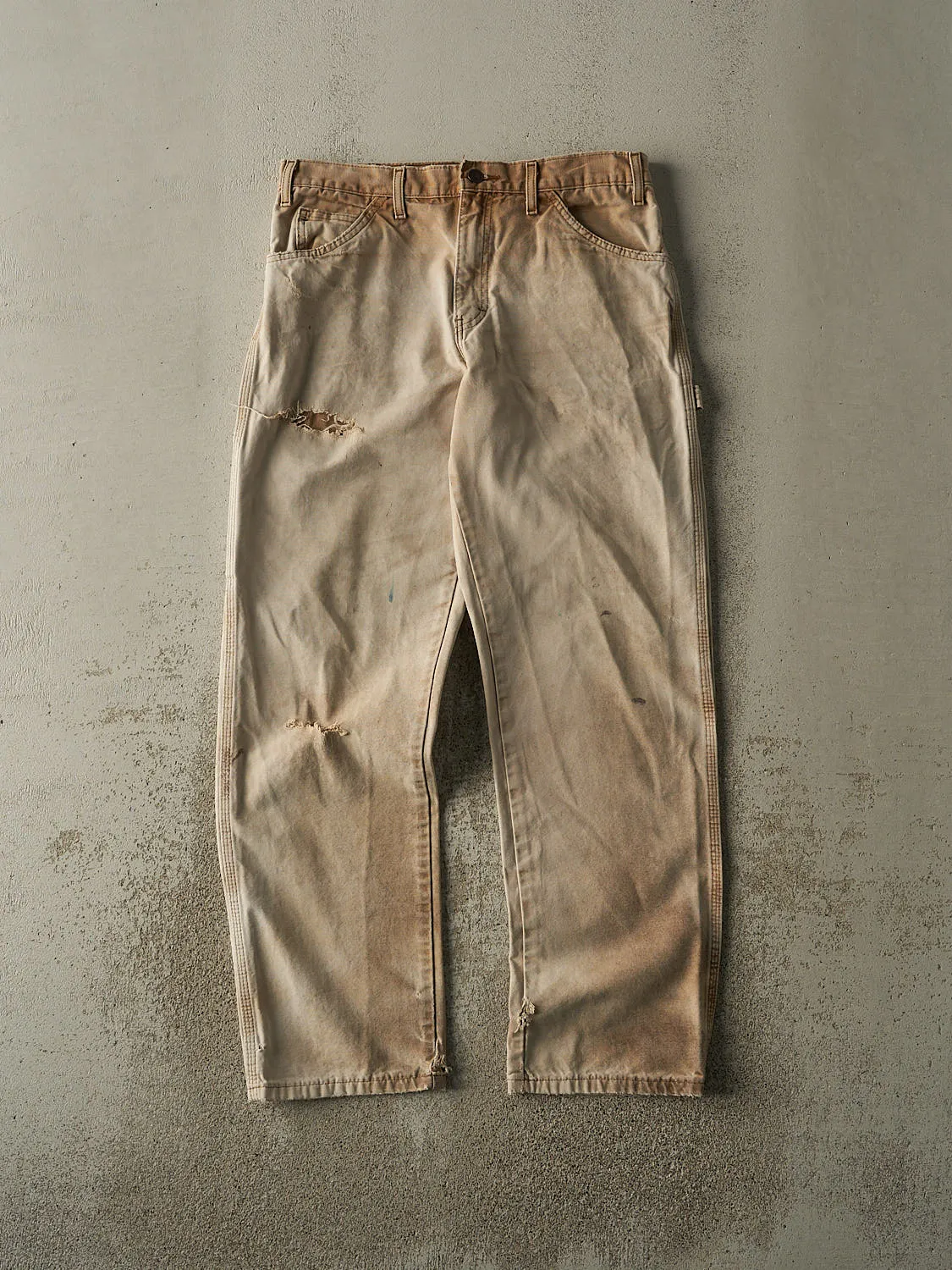 Vintage Y2K Beige Dickies Carpenter Pants (31.5x31.5) sold by Rebalance Vintage