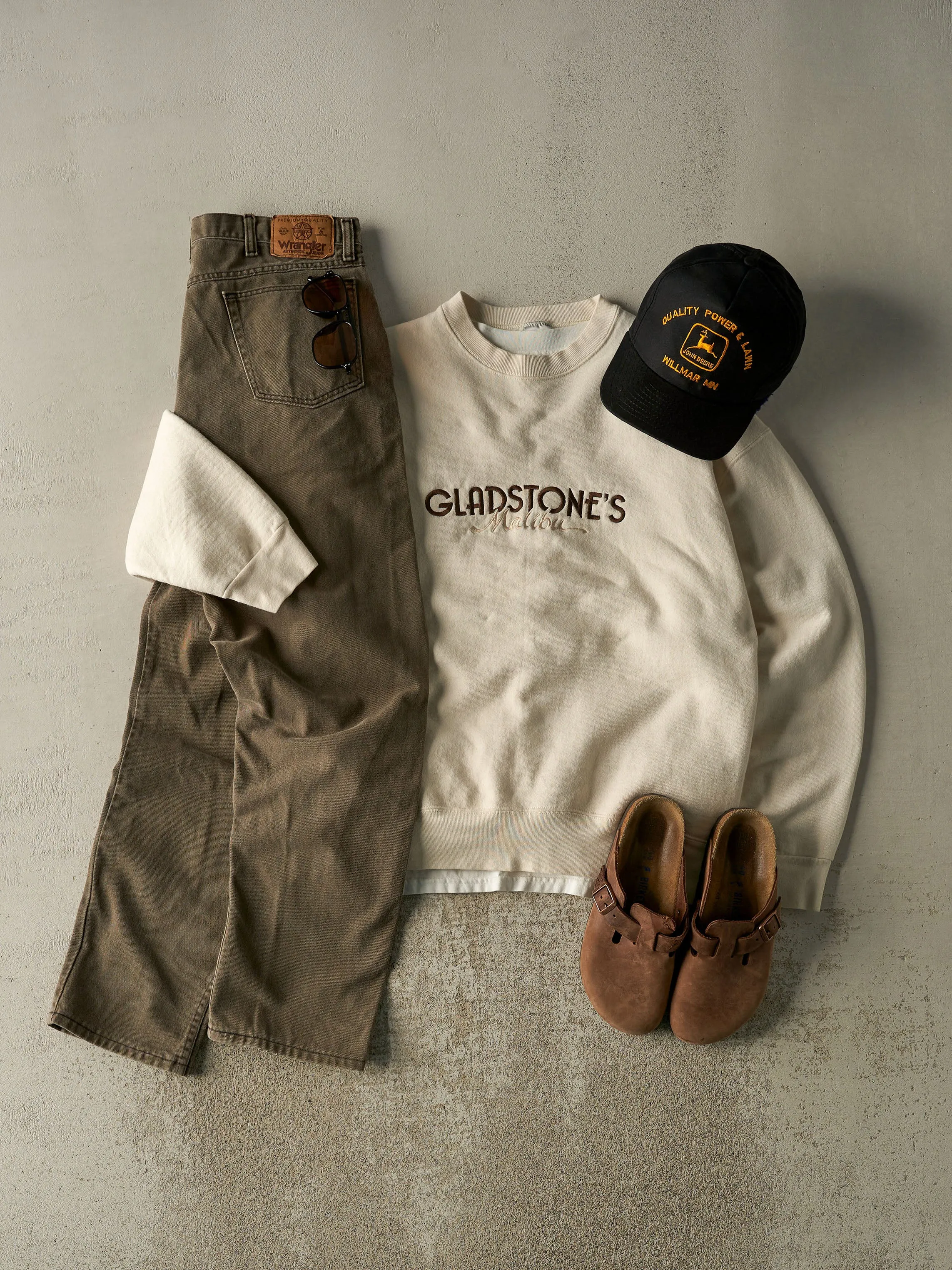 Vintage 90s Washed Brown Wrangler Denim Pants (32.5x29.5) sold by Rebalance Vintage product image thumbnail 2