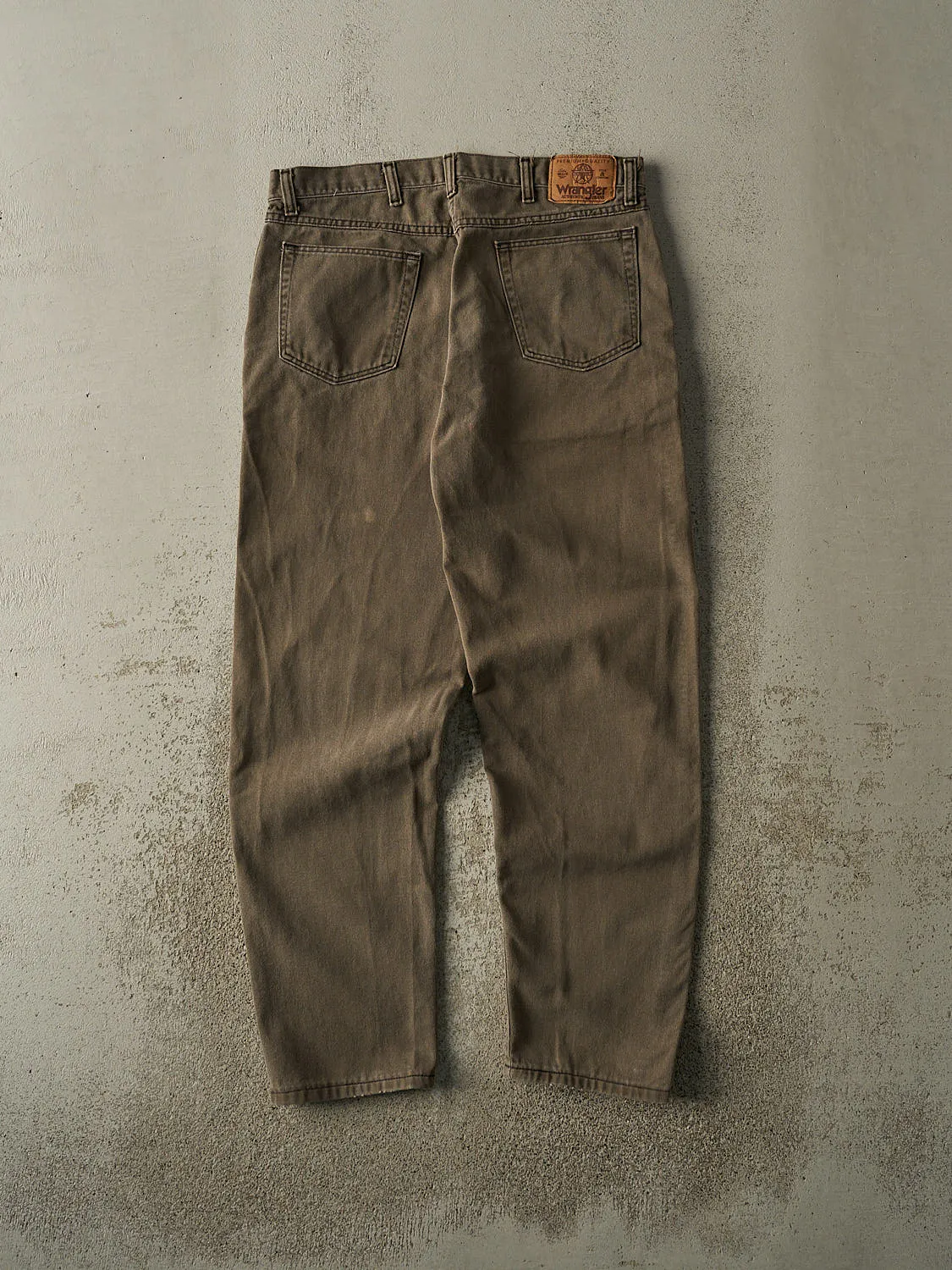 Vintage 90s Washed Brown Wrangler Denim Pants (32.5x29.5) sold by Rebalance Vintage product image thumbnail 3