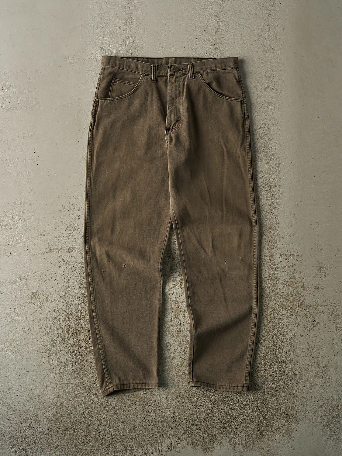 Vintage 90s Washed Brown Wrangler Denim Pants (32.5x29.5) sold by Rebalance Vintage