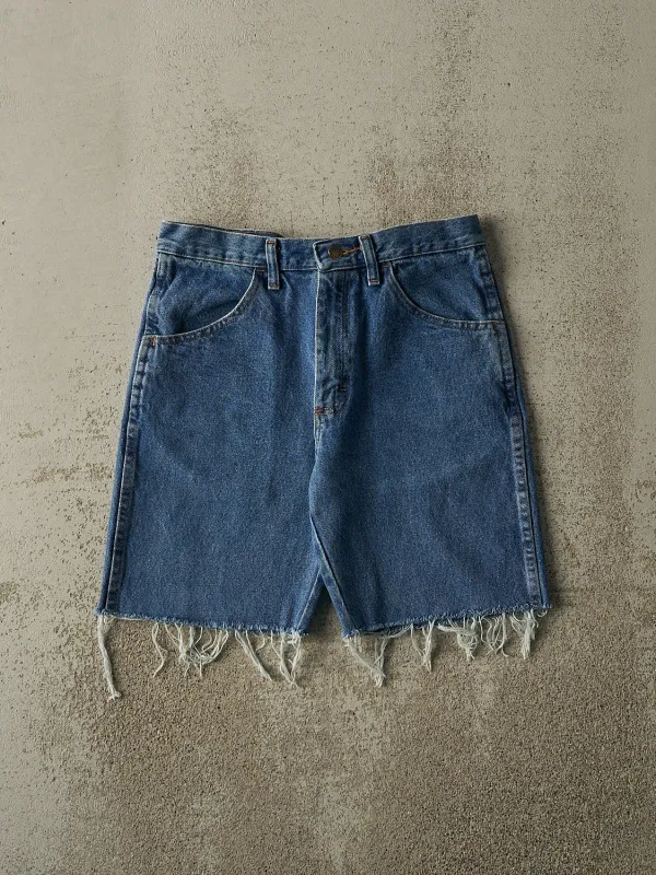 Vintage 90s Mid Wash Rustler Cut Off Jean Shorts (30x8.5) sold by Rebalance Vintage
