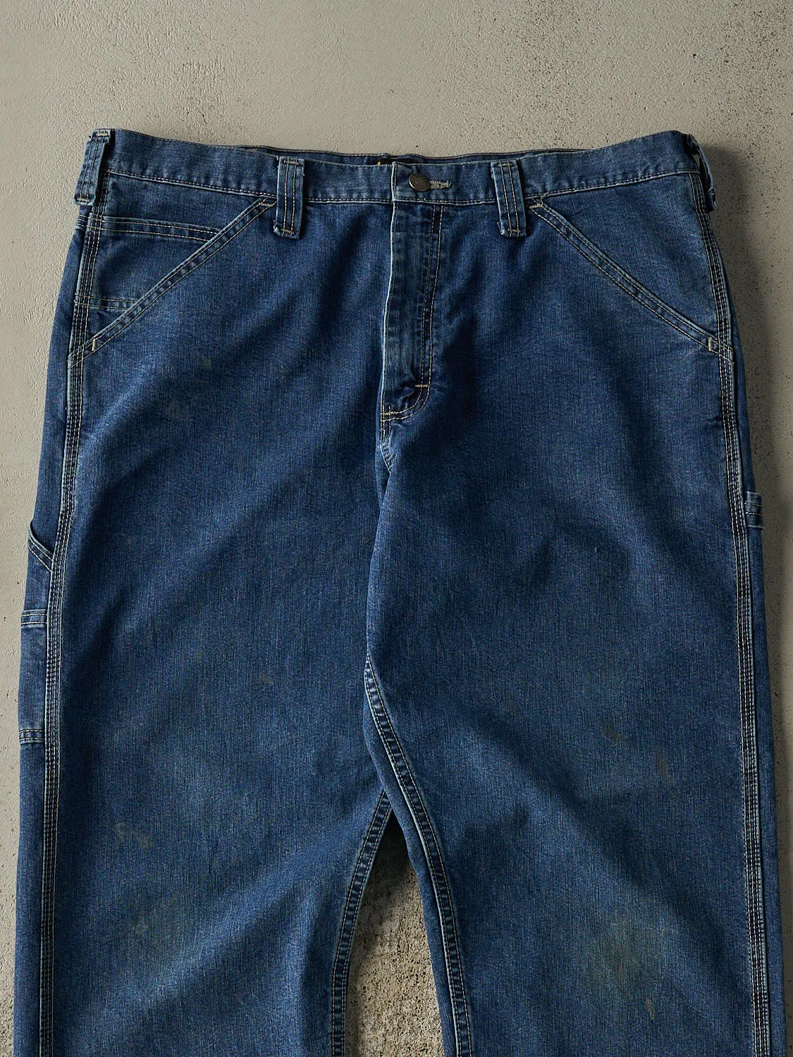 Vintage 90s Dark Wash Lee Carpenter Jeans (37x35) sold by Rebalance Vintage product image thumbnail 4