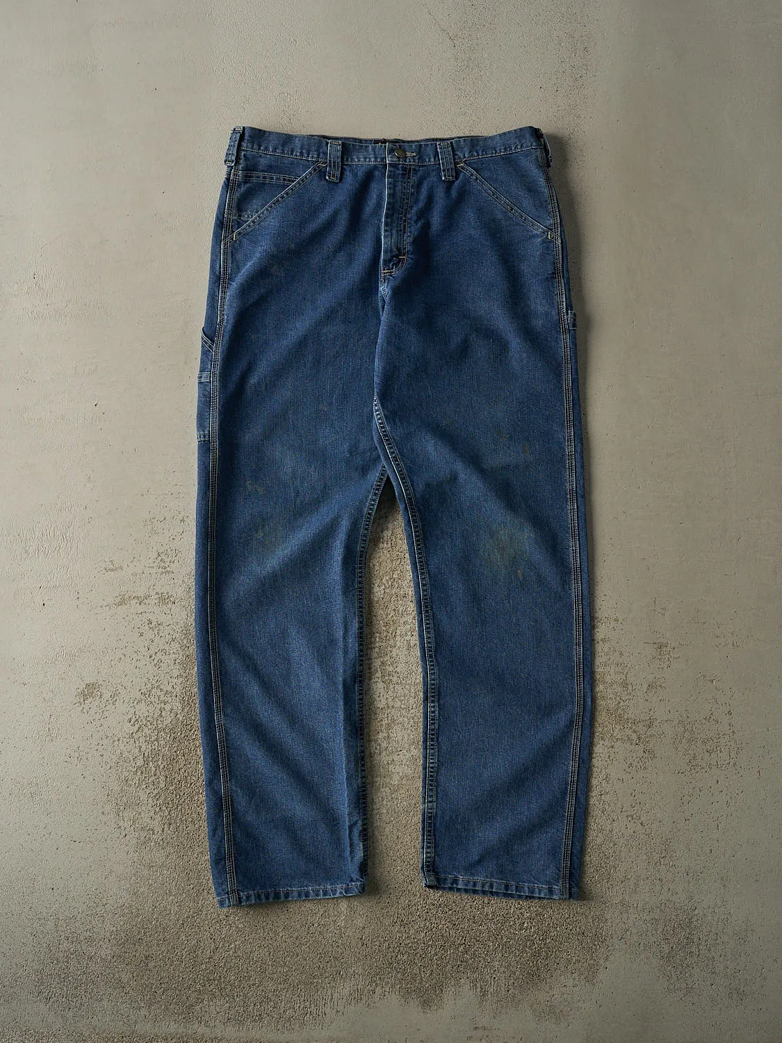 Vintage 90s Dark Wash Lee Carpenter Jeans (37x35) sold by Rebalance Vintage