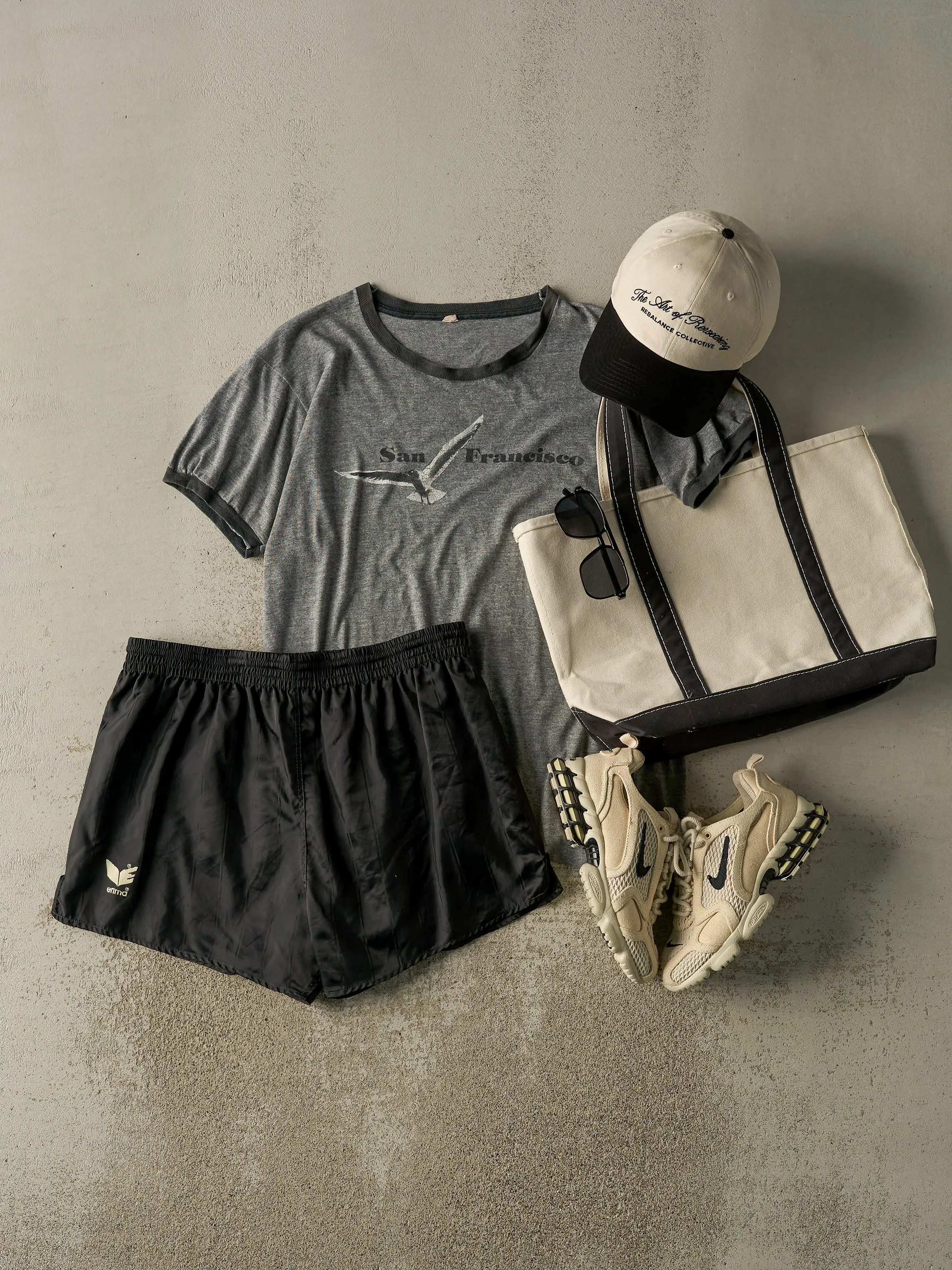 Vintage 90s Black Erima Track Shorts (33x4) sold by Rebalance Vintage product image thumbnail 2