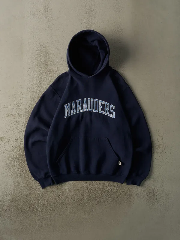 Vintage Y2K Navy Blue Marauders Embroidered Russell Athletic Hoodie (S/M) sold by Rebalance Vintage