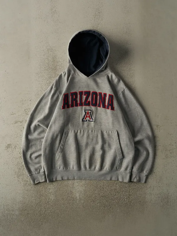 Vintage Y2K Grey University of Arizona Embroidered Hoodie (S/M) sold by Rebalance Vintage