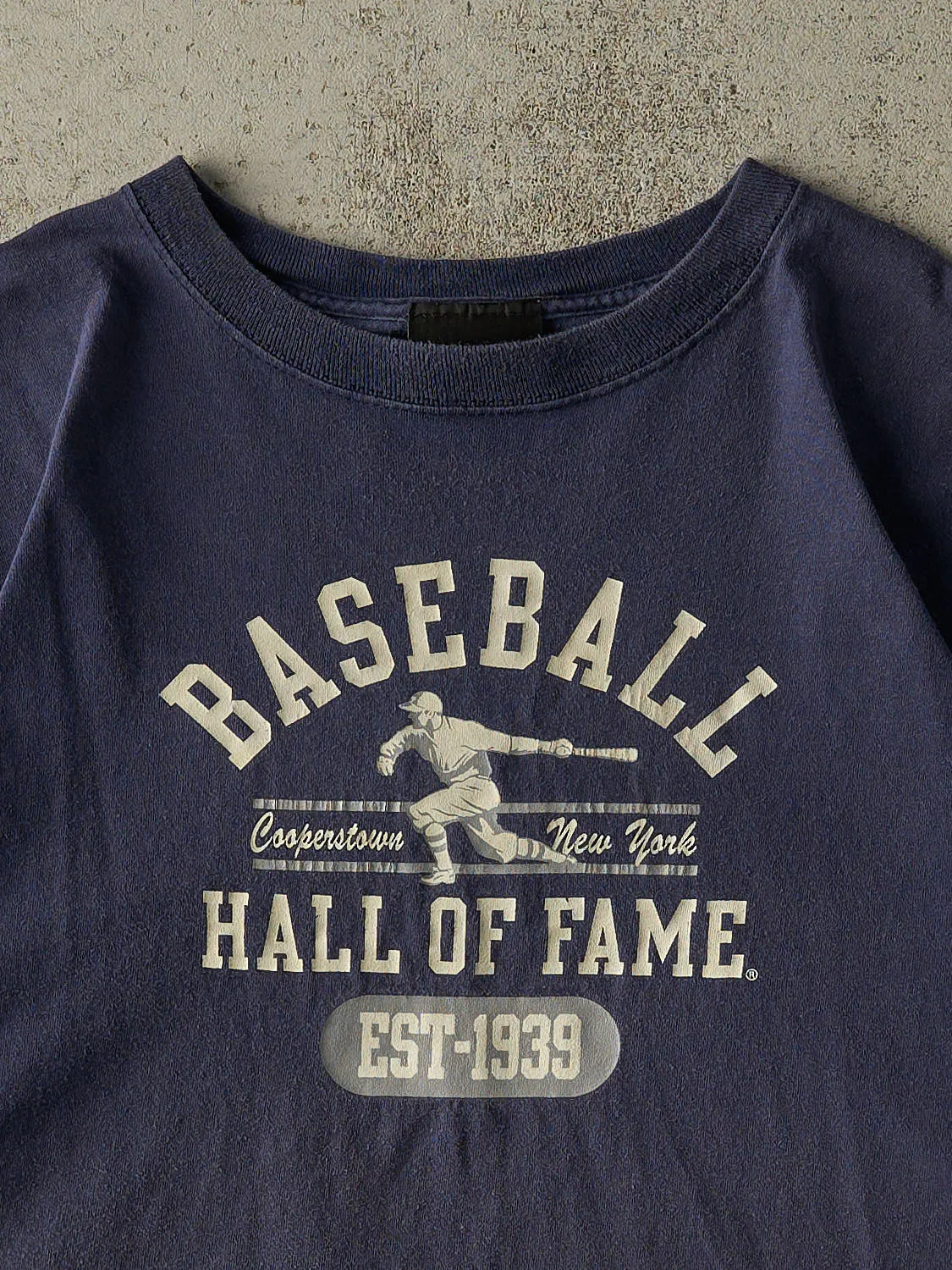 Vintage Y2K Navy Blue Cooperstown Baseball Hall Of Fame Tee (XL/XXL) sold by Rebalance Vintage product image thumbnail 2