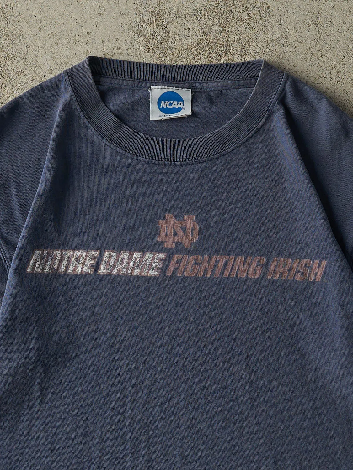 Vintage Y2K Blue University of Notre Dame Fighting Irish Tee (M/L) sold by Rebalance Vintage product image thumbnail 2