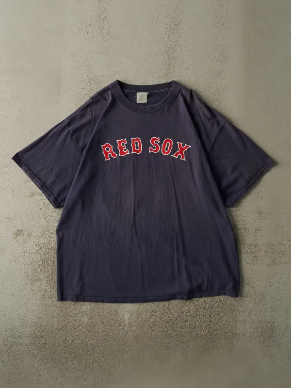 Vintage Y2K Sun Faded Navy Boston Red Sox #18 Daisuke Matsuzaka Tee (XXL) sold by Rebalance Vintage