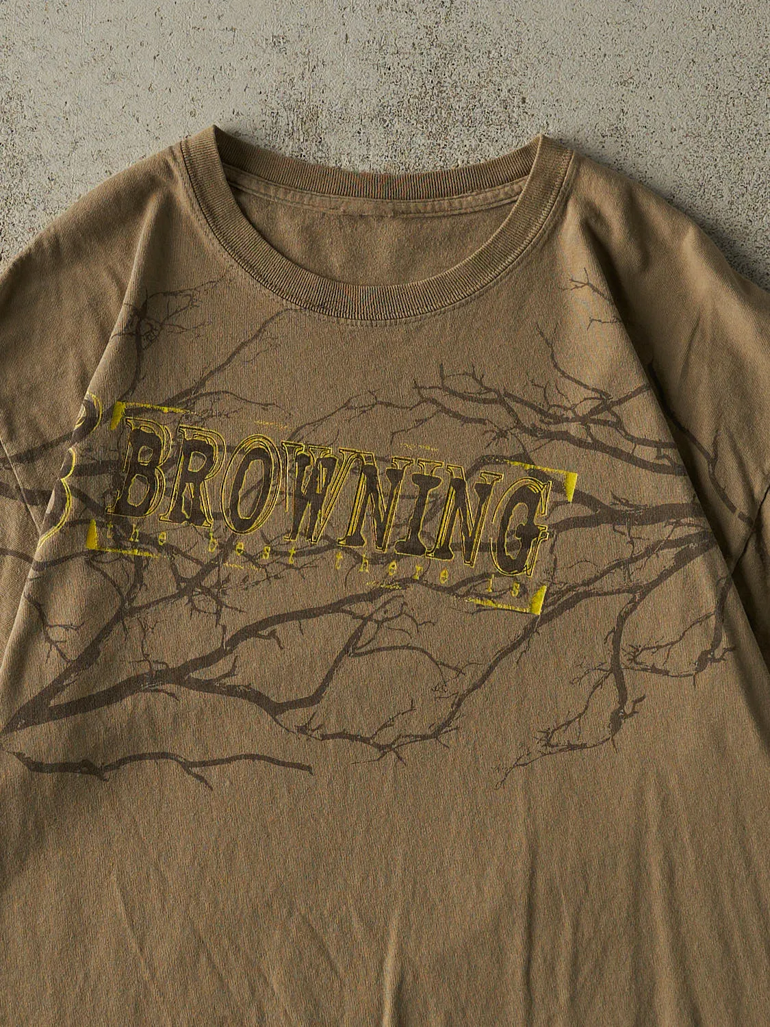 Vintage Y2K Beige Browning Logo Tee (L) sold by Rebalance Vintage product image thumbnail 2
