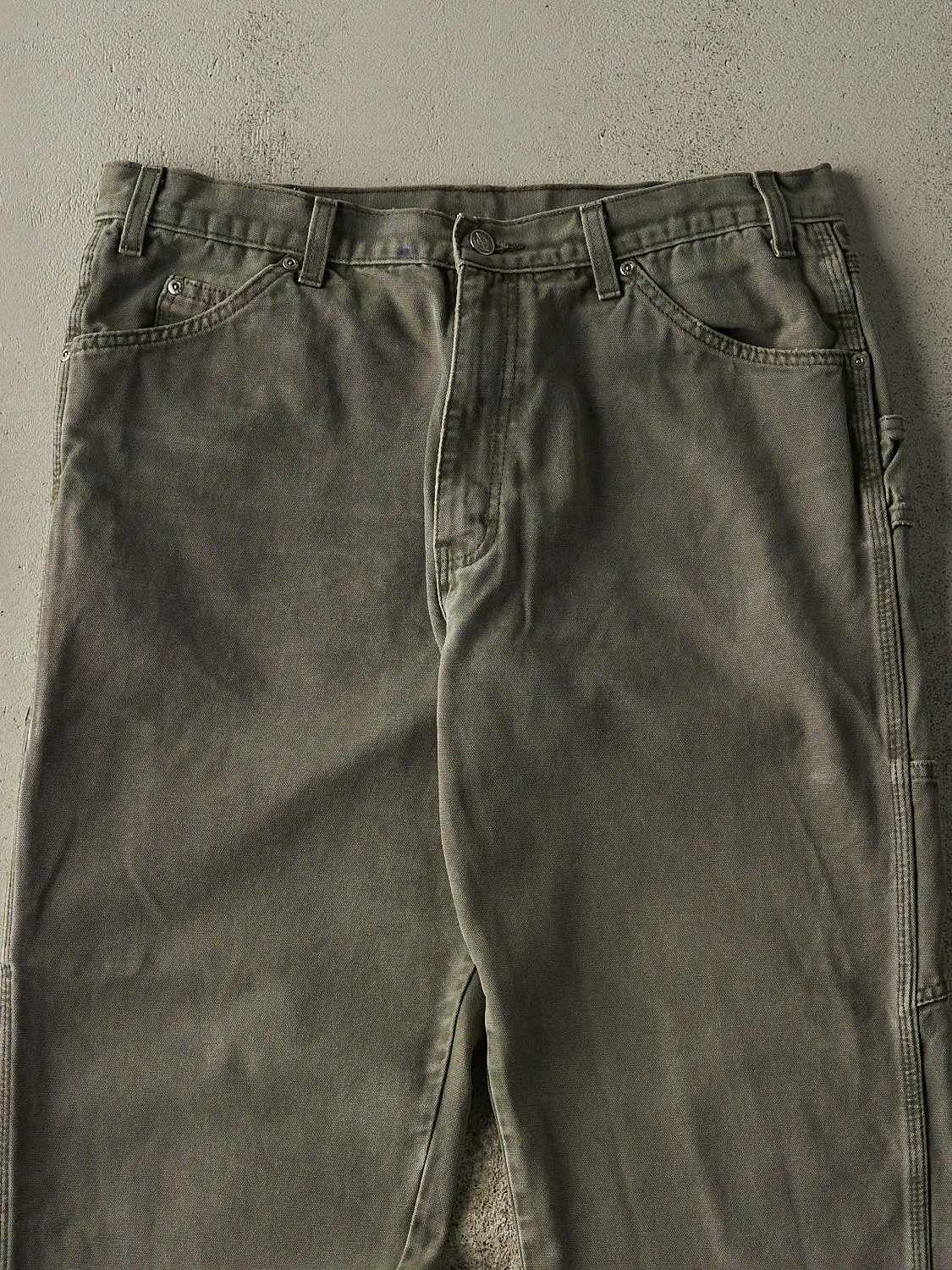 Vintage 90s Green Dickies Carpenter Pants (35x29.5) sold by Rebalance Vintage product image thumbnail 4