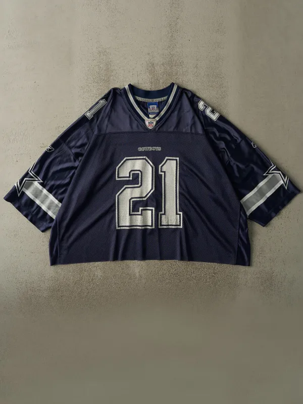 Vintage Y2K Navy Blue Dallas Cowboys Julius Jones #21 Cropped Boxy Jersey (XXXL) sold by Rebalance Vintage