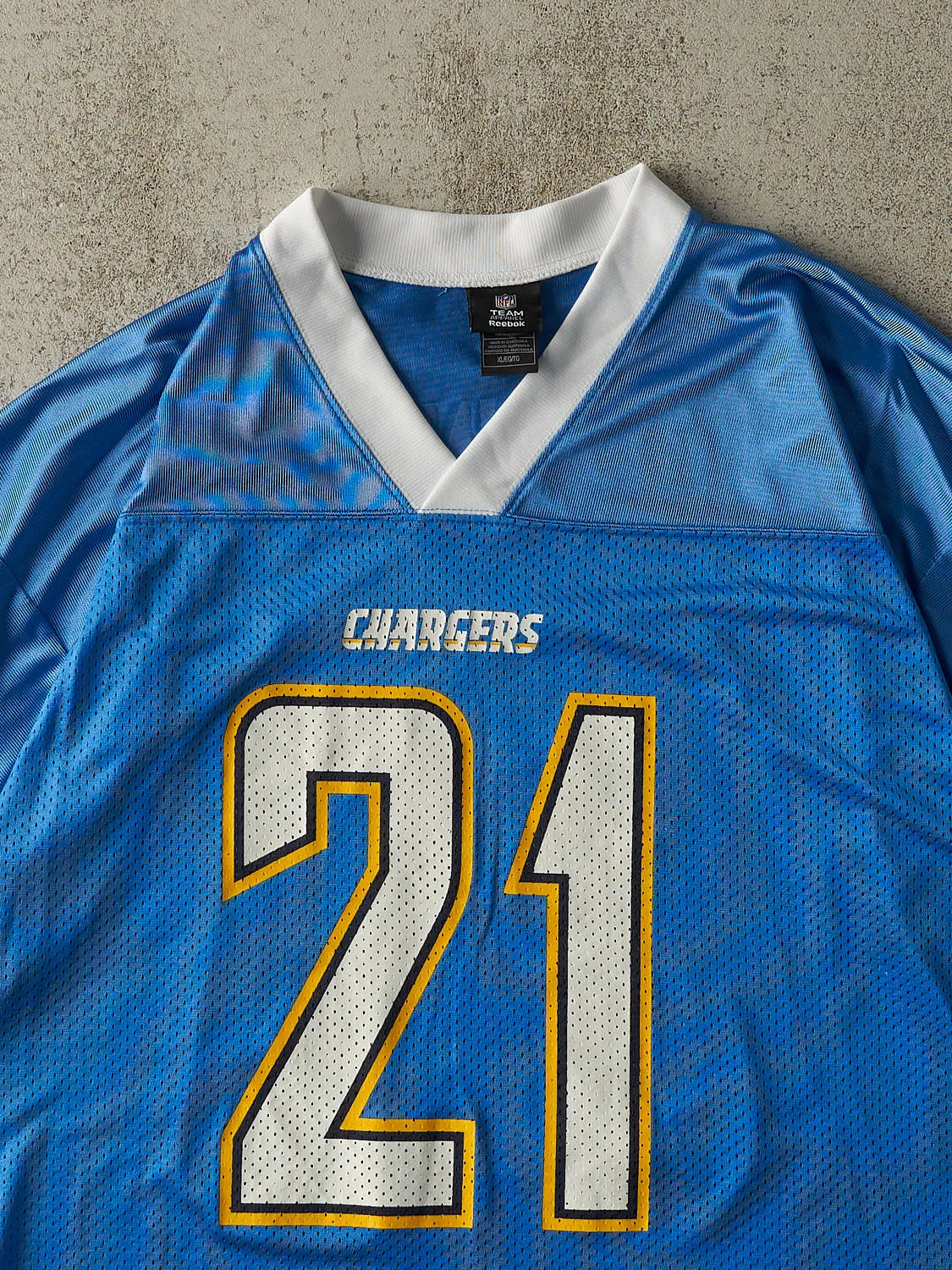 Vintage Y2K Blue San Diego Chargers LaDainian Tomlinson #21 Cropped Boxy Jersey (XL) sold by Rebalance Vintage product image thumbnail 3