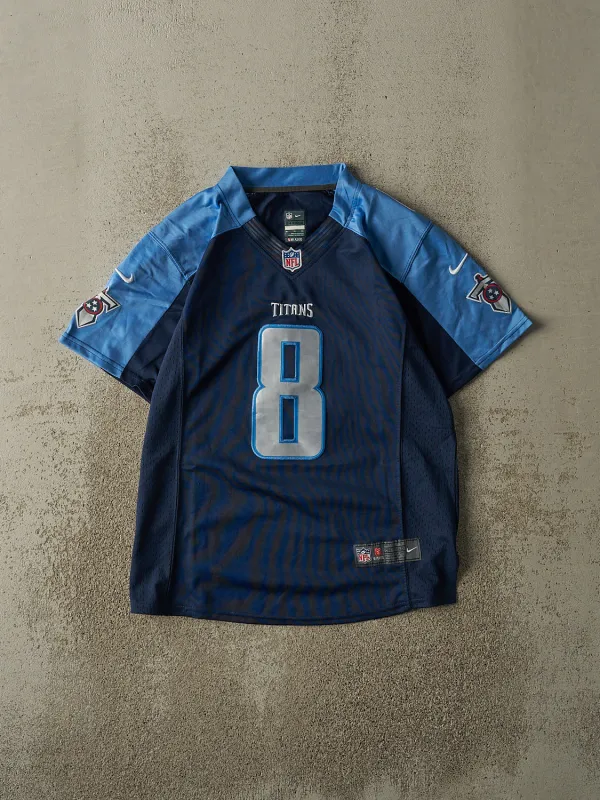 Vintage Y2K Navy Blue Tennesee Titans Marcus Mariota #8 Jersey (S) sold by Rebalance Vintage