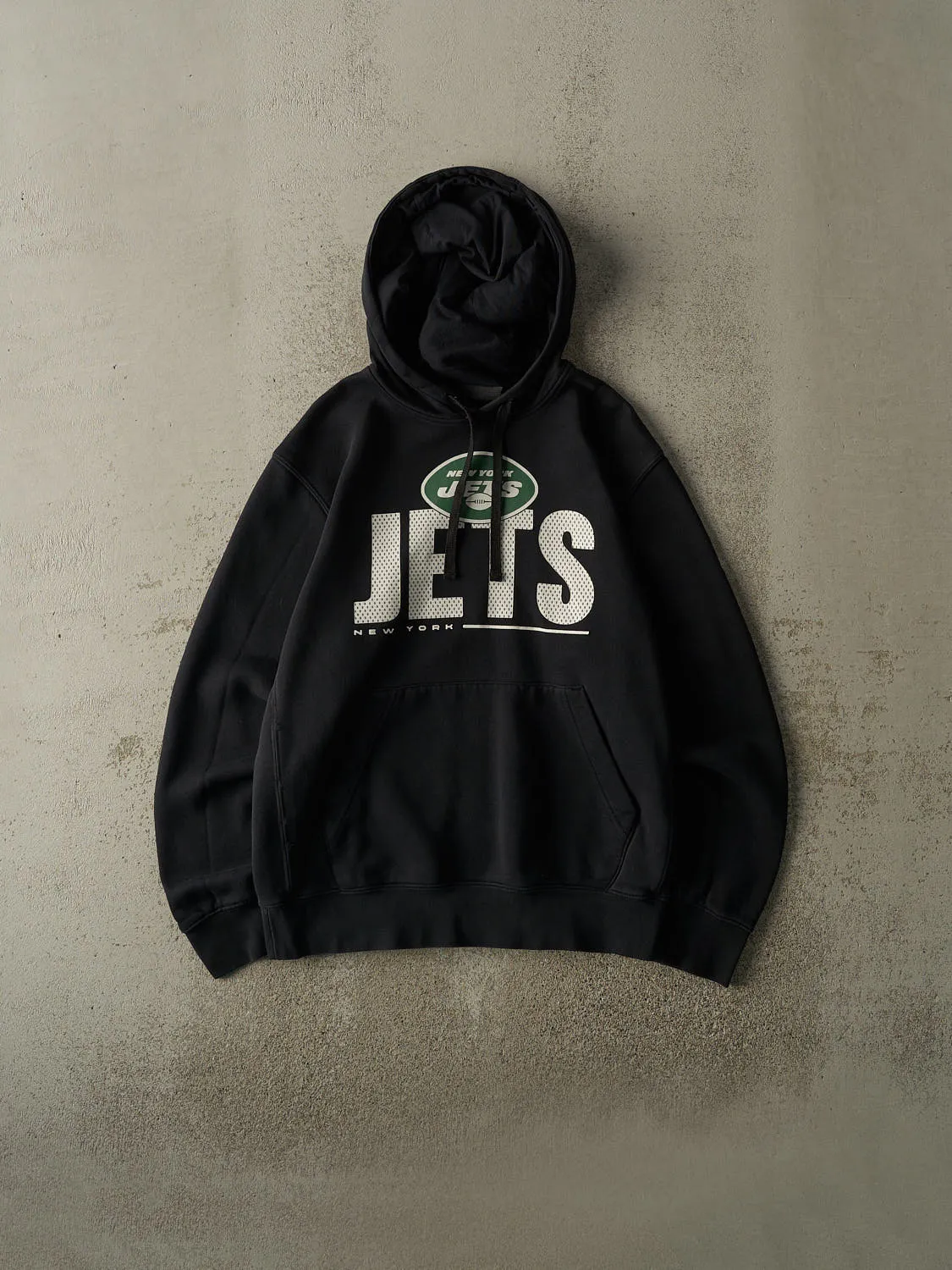 Vintage Y2K Black New York Jets Nike Hoodie (M) sold by Rebalance Vintage