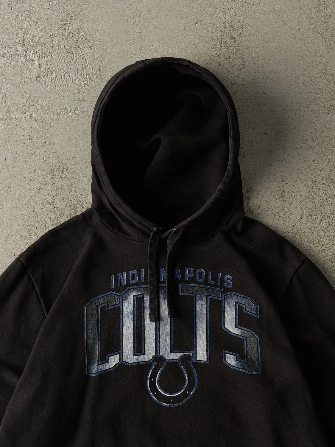 Vintage Y2K Black Indianapolis Colts Hoodie (L/XL) sold by Rebalance Vintage product image thumbnail 2