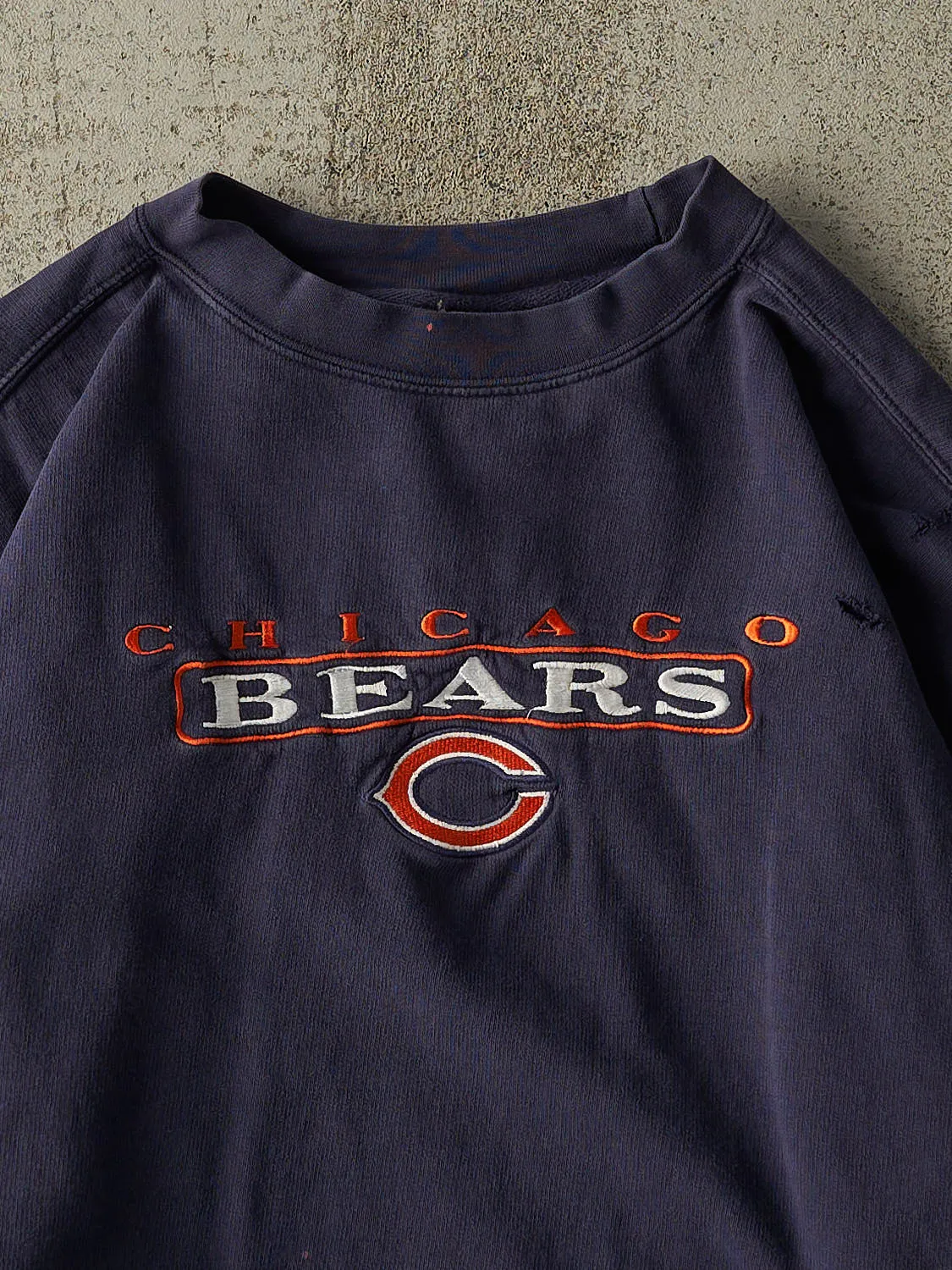 Vintage 90s Navy Blue Chicago Bears Embroidered Crewneck (L/XL) sold by Rebalance Vintage product image thumbnail 2