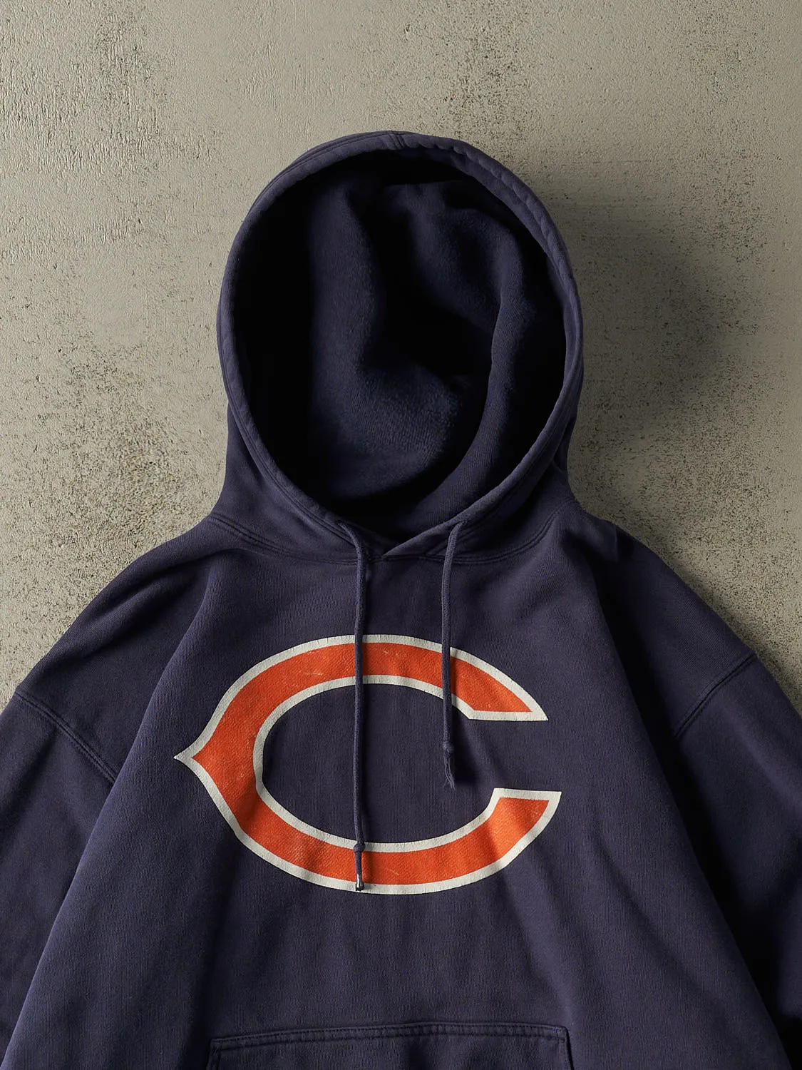 Vintage 90s Navy Blue Chicago Bears Hoodie (XL/XXL) sold by Rebalance Vintage product image thumbnail 2