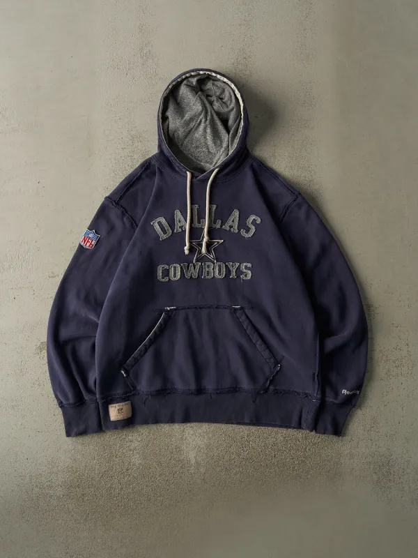 Vintage Y2K Navy Blue Dallas Cowboys Embroidered Hoodie (L/XL) sold by Rebalance Vintage
