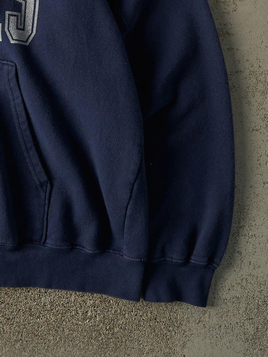 Vintage Y2K Navy Blue New England Patriots Zip Up Hoodie (L/XL) sold by Rebalance Vintage product image thumbnail 3