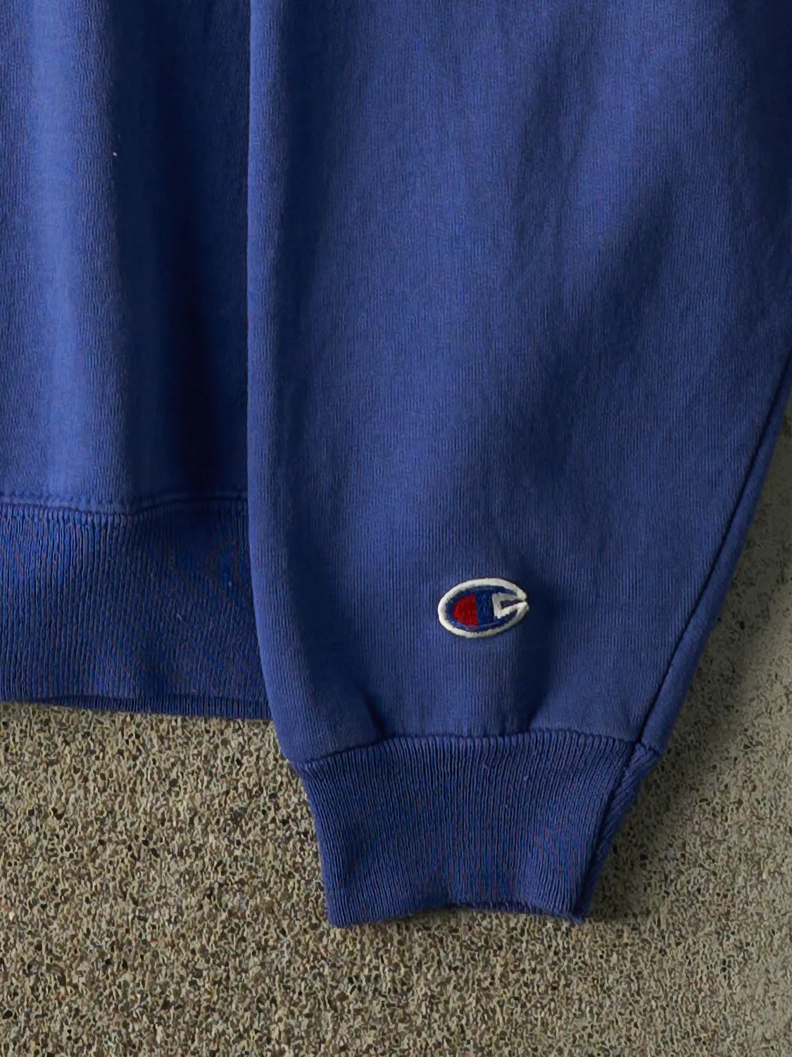 Vintage 90s Blue New England Patriots Embroidered Crewneck (L/XL) sold by Rebalance Vintage product image thumbnail 3