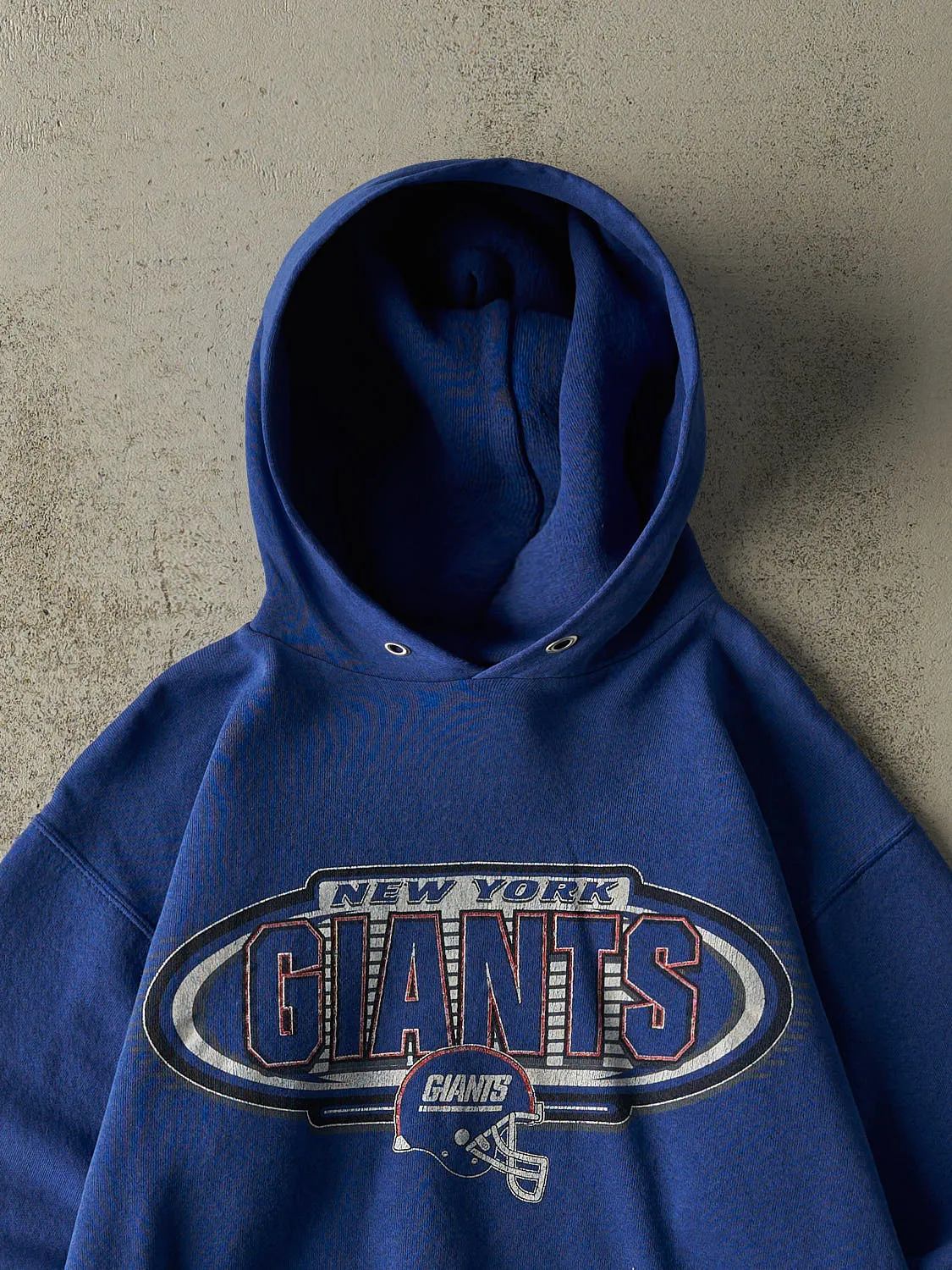 Vintage 90s Blue New York Giants Hoodie (S/M) sold by Rebalance Vintage product image thumbnail 2