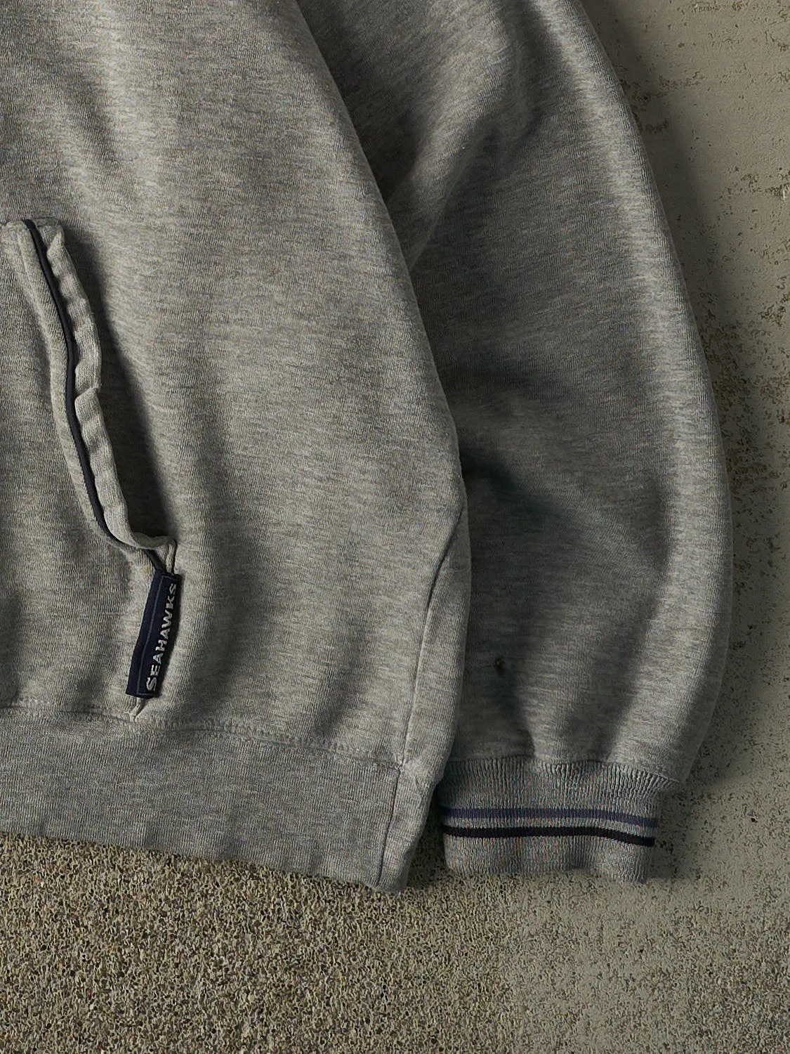 Vintage Y2K Grey Seattle Seahawks Embroidered Hoodie (XL) sold by Rebalance Vintage product image thumbnail 3