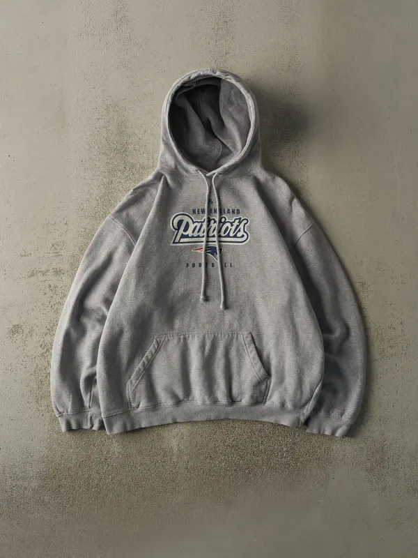 Vintage Y2K Grey New England Patriots Hoodie (L/XL) sold by Rebalance Vintage