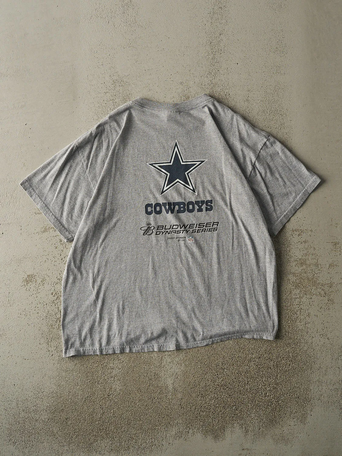 Vintage Y2K Grey Dallas Cowboys x Budweiser Tee (L/XL) sold by Rebalance Vintage product image thumbnail 2