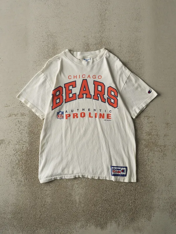 Vintage 96' White Chicago Bears Single Stitch Tee (S/M) sold by Rebalance Vintage