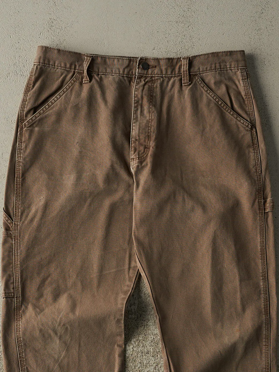 Vintage 90s Faded Brown Rustler Carpenter Work Pants (34x28.5) sold by Rebalance Vintage product image thumbnail 3