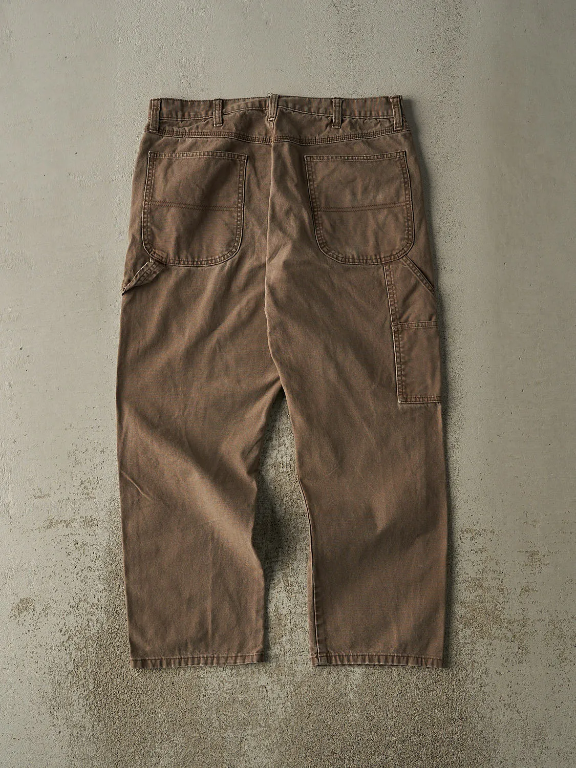 Vintage 90s Faded Brown Rustler Carpenter Work Pants (34x28.5) sold by Rebalance Vintage product image thumbnail 2