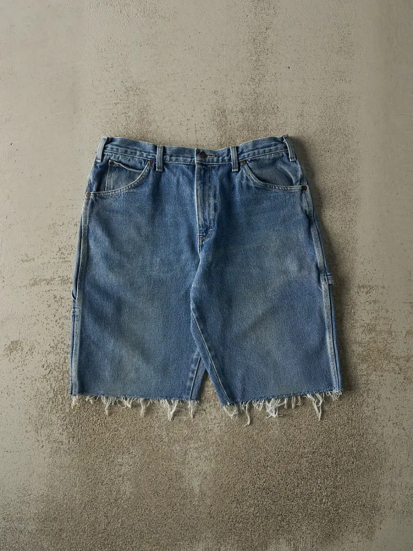 Vintage 90s Mid Wash Dickies Carpenter Cut Off Jean Shorts (32x11) sold by Rebalance Vintage