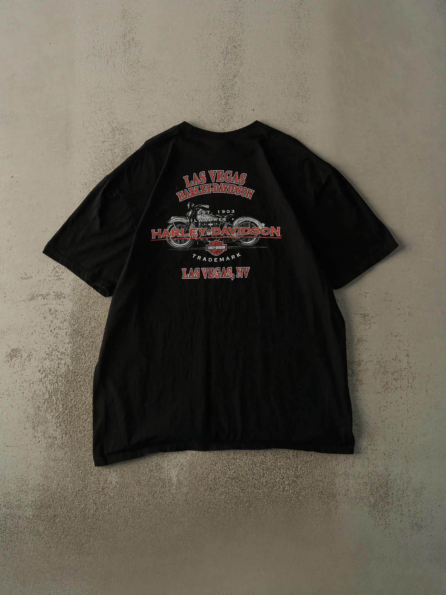 Vintage 10' Black Las Vegas NV Harley Davidson Tee (XL/XXL) sold by Rebalance Vintage product image thumbnail 2