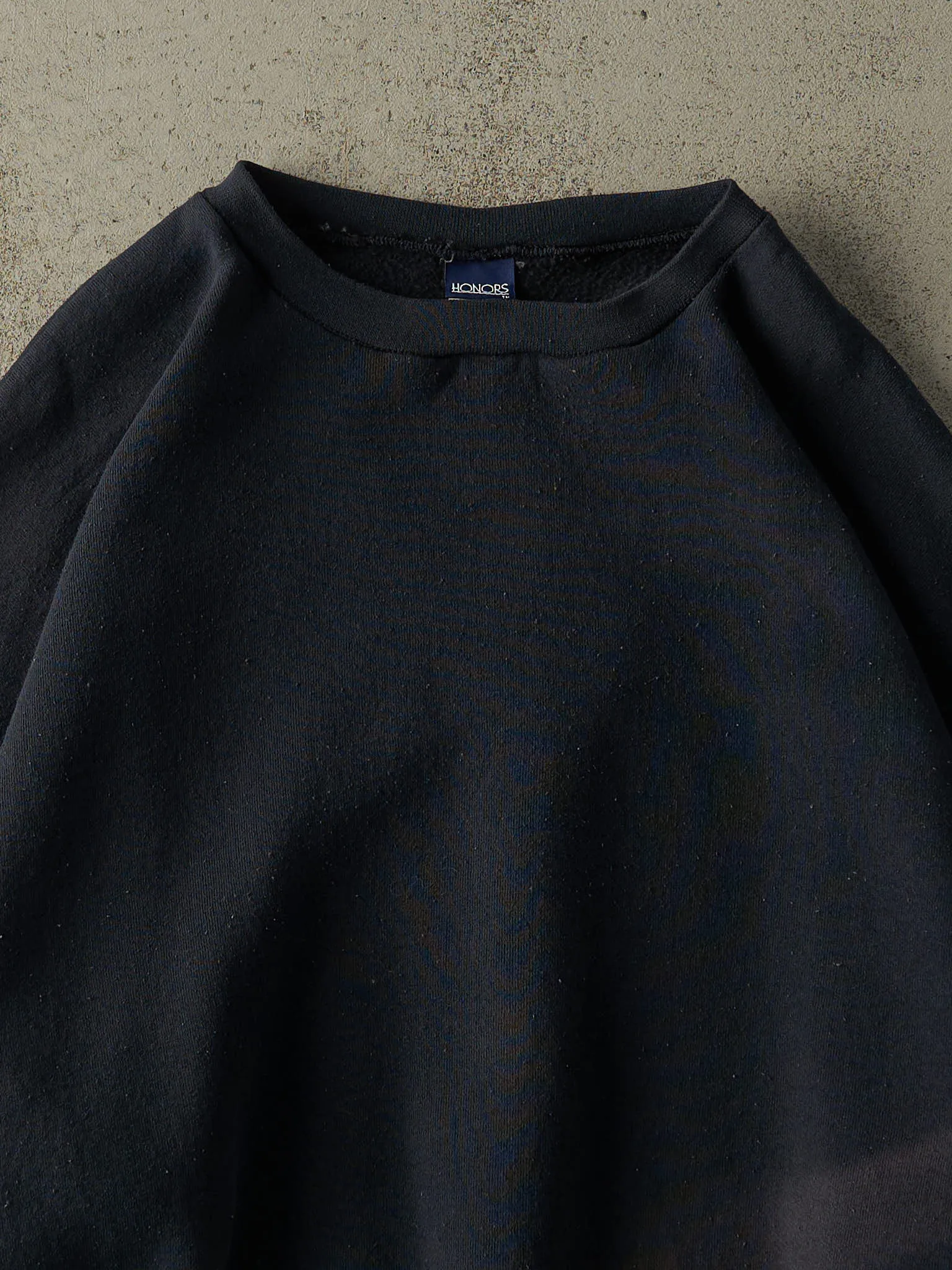 Vintage 90s Faded Black Blank Boxy Crewneck (XXL) sold by Rebalance Vintage product image thumbnail 2