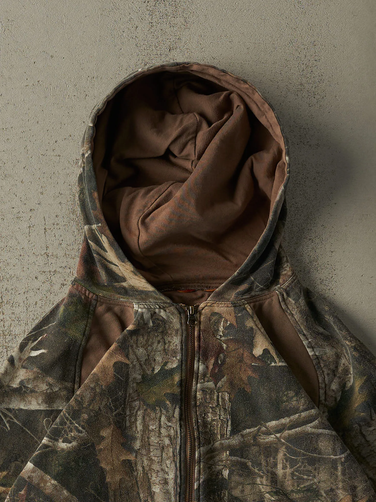 Vintage Y2K Camo SHE Zip Up Hoodie (L/XL) sold by Rebalance Vintage product image thumbnail 2