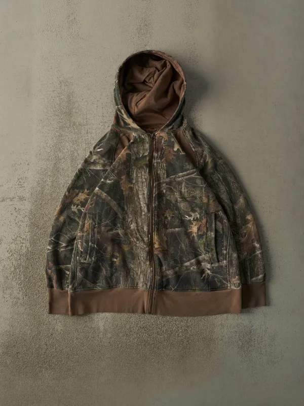 Vintage Y2K Camo SHE Zip Up Hoodie (L/XL) sold by Rebalance Vintage
