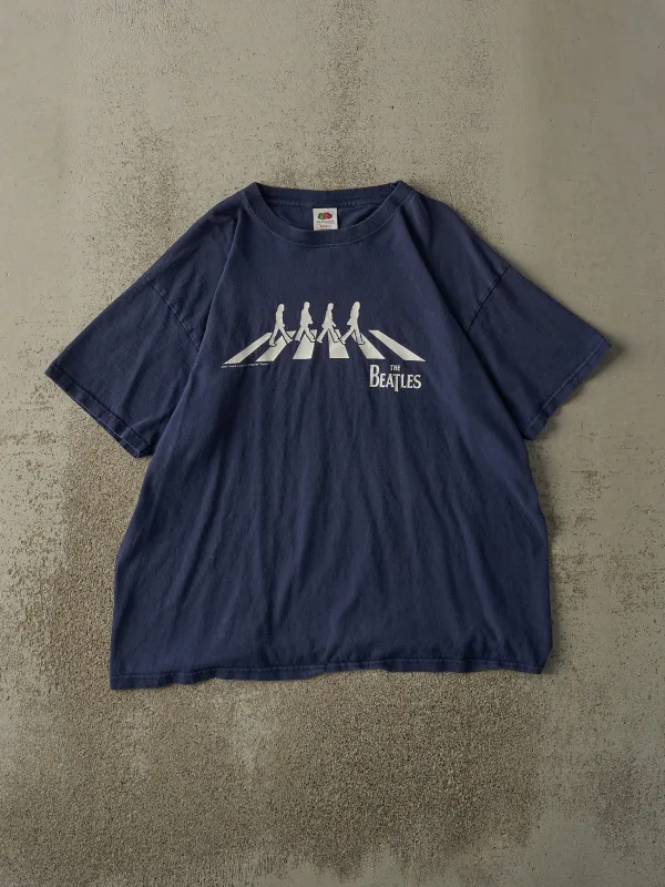 Vintage 12' Navy Blue The Beatles Abby Road Band Tee (L/XL) sold by Rebalance Vintage