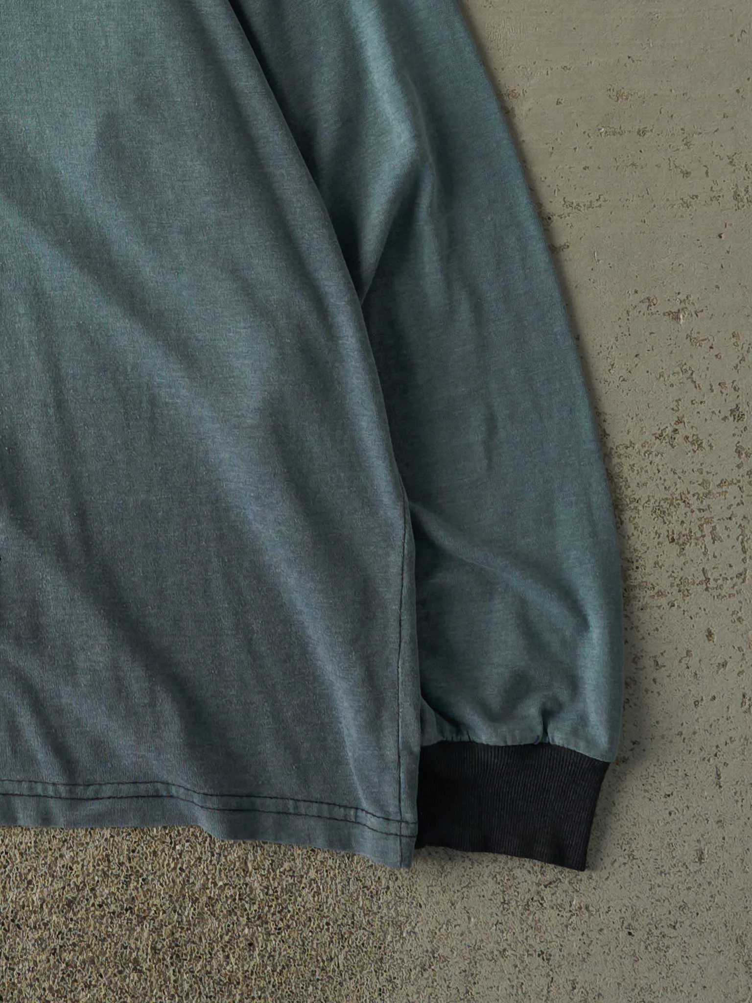 Vintage 90s Sun Faded Blue Blank Long Sleeve (M/L) sold by Rebalance Vintage product image thumbnail 3