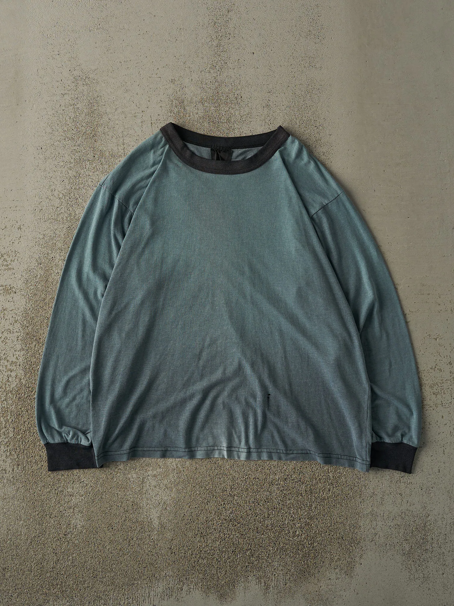 Vintage 90s Sun Faded Blue Blank Long Sleeve (M/L) sold by Rebalance Vintage