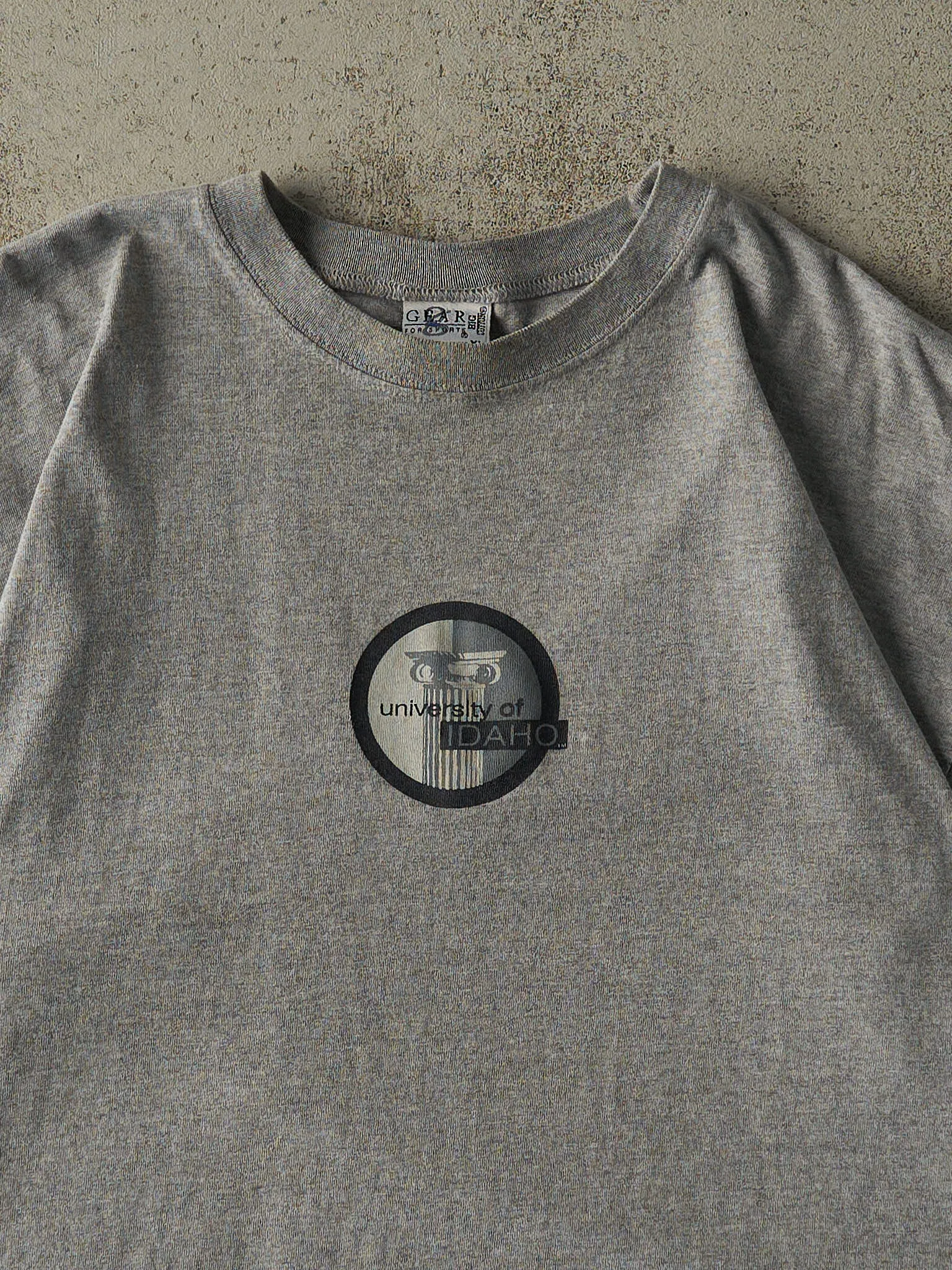 Vintage 90s Grey University of Idaho Tee (XL/XXL) sold by Rebalance Vintage product image thumbnail 2