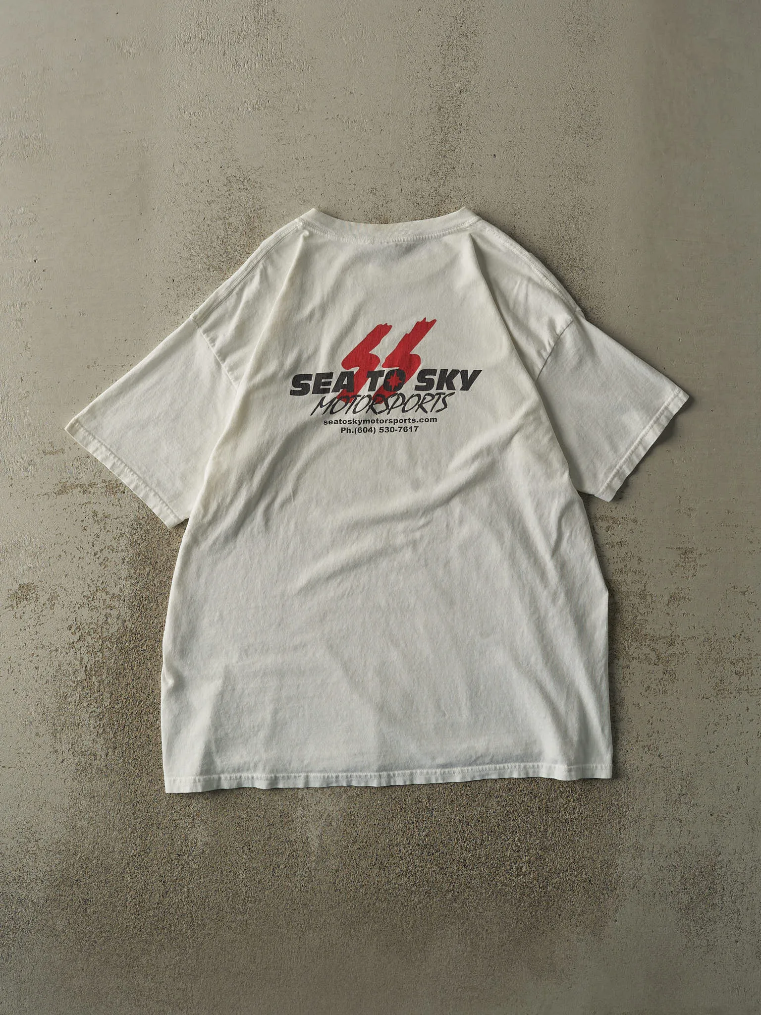 Vintage Y2K White Polaris "Get 'Er Dirty" Slogan Tee (XL) sold by Rebalance Vintage product image thumbnail 2