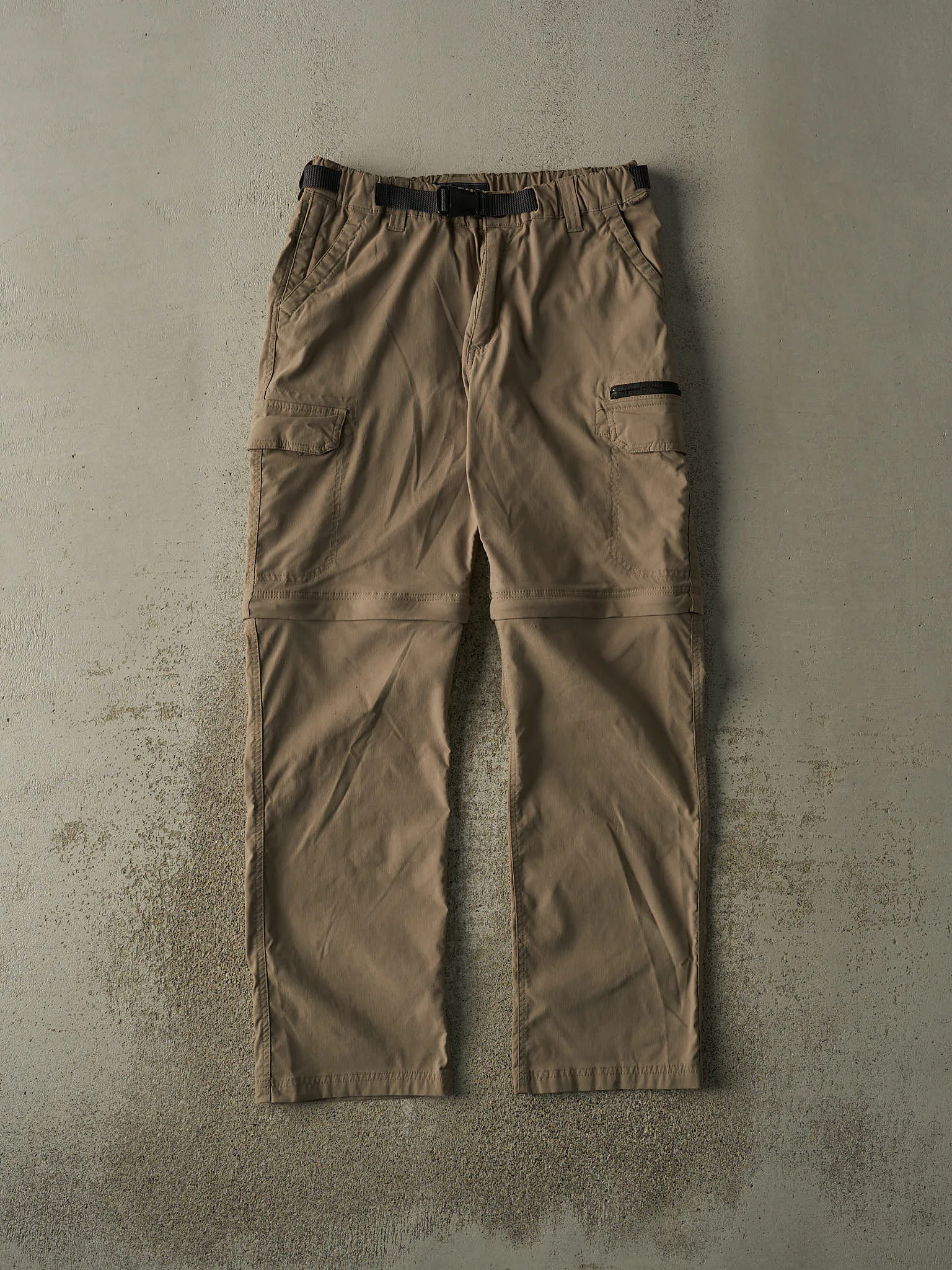 Vintage Y2K Beige BC Clothing Zip Off Cargo Hiking Pants (31x31.5) sold by Rebalance Vintage