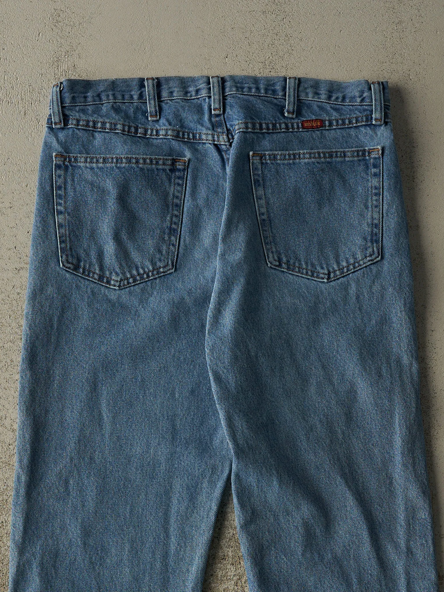 Vintage 90s Light Wash Rustler Jeans (34x29.5) sold by Rebalance Vintage product image thumbnail 4
