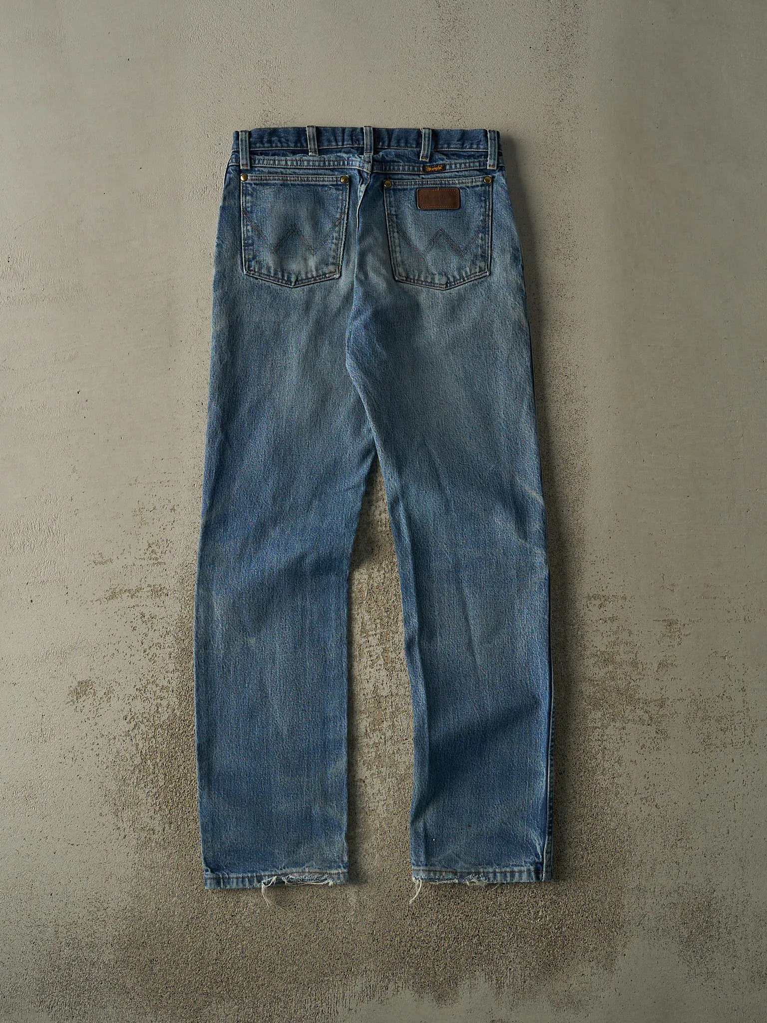 Vintage 90s Mid Wash Wrangler Jeans (31.5x33) sold by Rebalance Vintage product image thumbnail 2