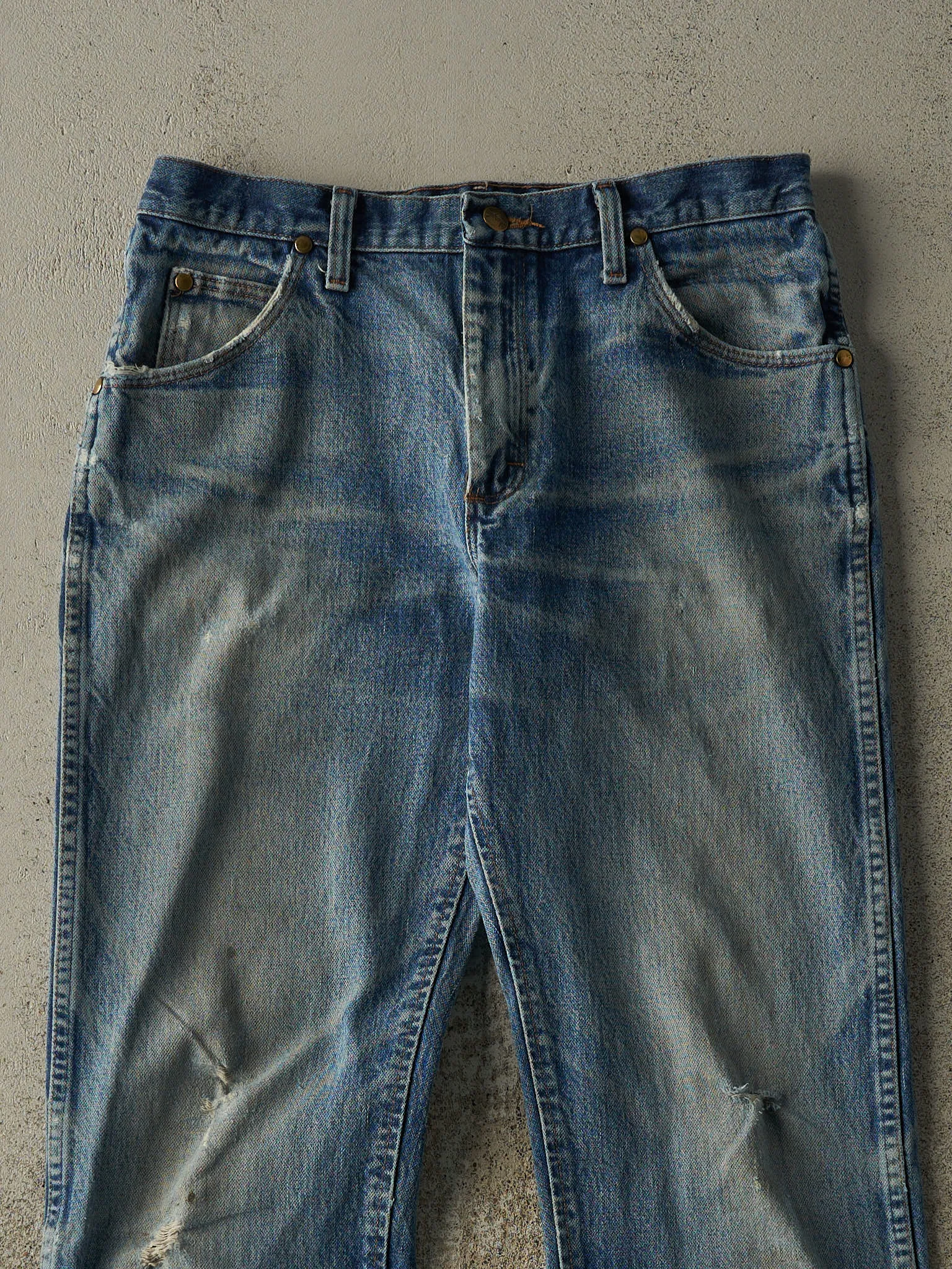 Vintage 90s Mid Wash Wrangler Jeans (31.5x33) sold by Rebalance Vintage product image thumbnail 3