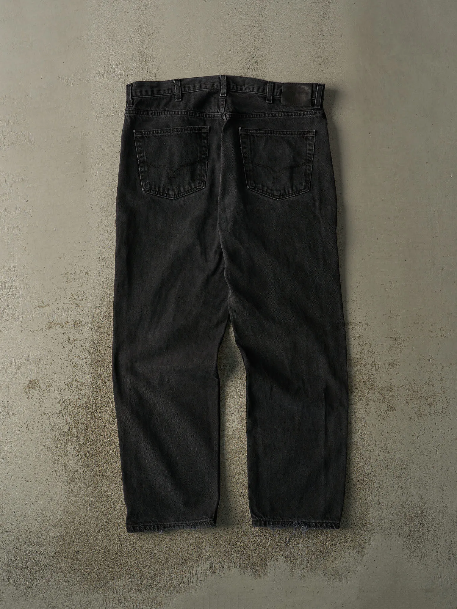 Vintage 90s Faded Black Harley Davidson Denim Pants (37x30) sold by Rebalance Vintage product image thumbnail 2