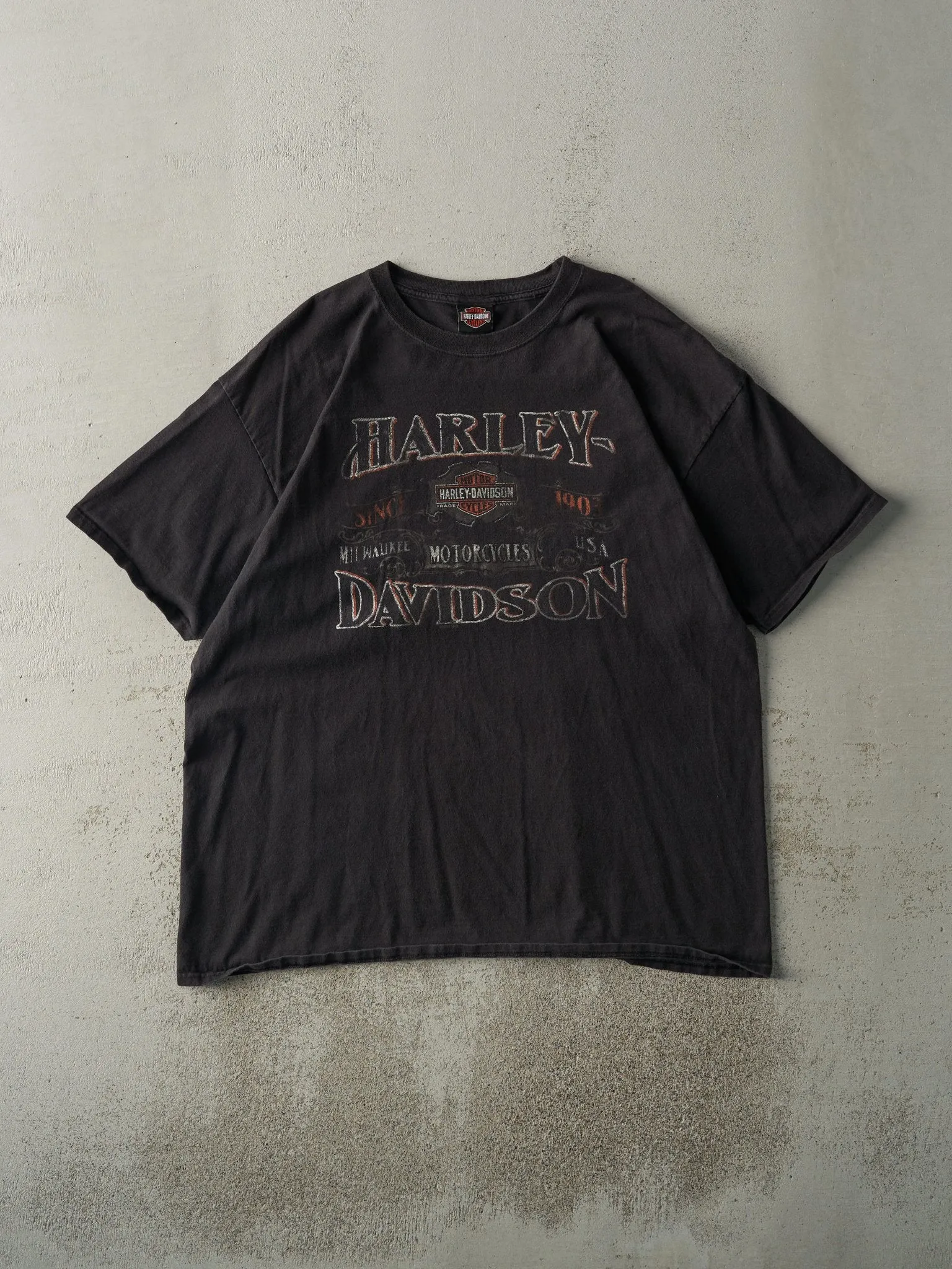 14' Black Sudbury Ontario Harley Davidson Tee (XL) sold by Rebalance Vintage product image thumbnail 2