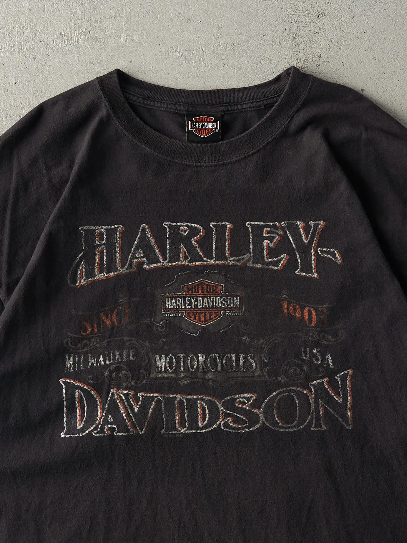 14' Black Sudbury Ontario Harley Davidson Tee (XL) sold by Rebalance Vintage product image thumbnail 3